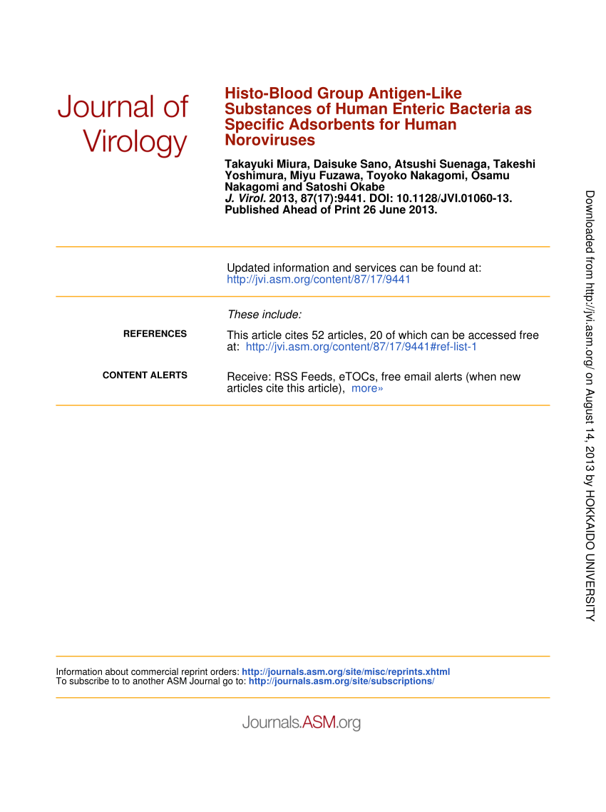 Virology Articles Free